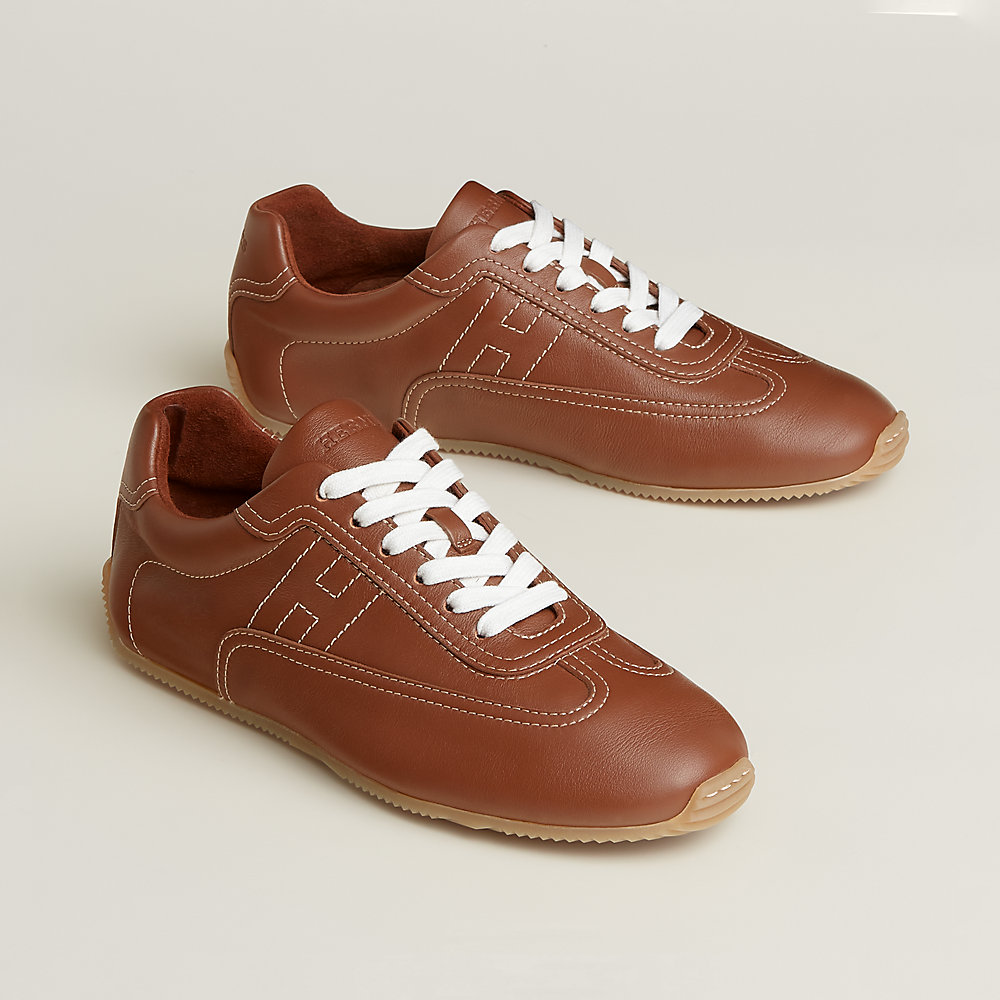 HERMES ブラウンレザー スニーカー Master sneaker | Hermès Canada